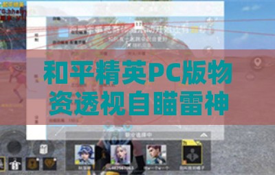 和平精英PC版物资透视自瞄雷神辅助工具